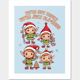 Cute little Christmas elves Posters and Art